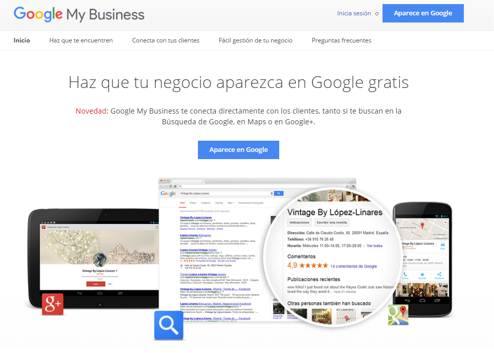 alta en Google My Business
